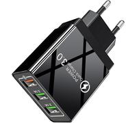 30w 3 Port Us B A Qc3.0 18w + 12w Usb Charger 12v/1.5a/5v/2.4a Multi Usb Socket Suitable For Mobile Phones, Headphones, Desk Lamps