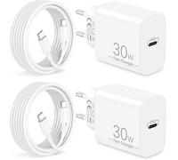 30w Chargeur Rapide Pour Iphone 16e/16 Pro Max Plus, Iphone 15/15 Pro Max Plus, Ipad, Ipad 10eme 11eme, Accessoires Usb C Chargeur Adaptateur + 2m Type-C Câble[Cha8220629]