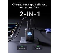 30w Chargeur Usb C, 2-Port Prise Usbc Multiple Chargeur Secteur, Pd 3.0 Type C Adaptateur De Charge Rapide Pour Iphone 16 15 Pro Max, Ipad Air, Samsung S25 S24 Ultra, Google, Xiaomi, Huawei, Etc