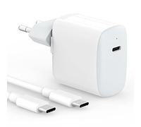 30W Chargeur USB C Compatible avec MacBook Air 13 12 Pouces, iPad Pro 13, 12.9, 11 2024 2023 2022 2021 2020 2019 M4 M2 M1, iPad Air 5 4, Mini 6, iPhone 15, Google Pixel 8 7 Pro, Câble USB-C 6.6ft