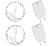 30W Chargeur USB C Rapide for iPhone 14/14/Pro/14 Pro Max/14 Plus/13 12 11 SE XR X XS 8, 2 Pack USBC Charger Prise Secteur Type C Alimentation Adaptateur et 2M Cable