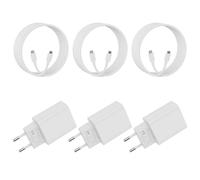 30W Chargeur USB C Rapide for iPhone 17 16 15/17 16 15 Pro/17 16 15 Pro Max/17 Air/16 15 Plus/iPad Pro/Mini/Air, Samsung Galaxy S25/S24,Type C Charge Secteur Prise avec 2M Câble (3 Pack)