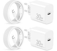 30W Fast Charger for iPhone 16e/16 Pro Max Plus, iPhone 15/15 Pro Max Plus, iPad, iPad 10th 11th, Accessories USB C Charger Adapter + 2M Type-C Cable