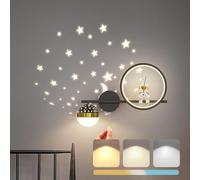 30W LED Lampe Murale Interieur Dimmable Applique Murale Créatif Chambre D'enfant Enfant Garçon Fille Veilleuse Espace Astronaute Lumière murales pour Chevet Chambre à Coucher Salon Couloir Escalier