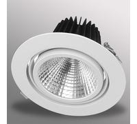 30W LED Spot Encastré Exlite-R 2700K Blanc Chaud Plus Pivotant Ø 175mm