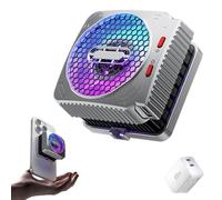 30w Magnetic Heat Dissipation King, Mx2 Magnetic Cell Phone Cooler With Dual Semi-Conductor Cooling Chip, For Live Streaming, Outdoor Vlog, Mobile Gaming(With charger)