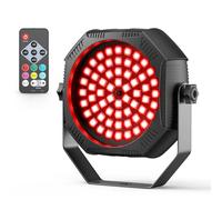 30W RGBW 60 LED Par projecteur batterie rechargeable Mini avec télécommande, éclairage de scène stroboscopique avec mode Auto/Son lumière disco pour DJ, fête, la chambre