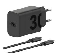 30W Turbo Power Chargeur Rapide avec câble ultrarapide USB-C vers USB-C de 1 m pour Motorola Edge 30 Edge 20 Moto G82 G73 G53 G52 G31 G23 G22 G13 G200 G100 Moto G9 G9 Plus G8 G7