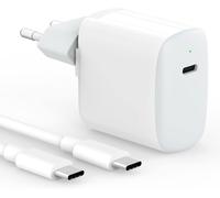 30W USB C Charger Compatible with MacBook Air 13 12-Inch,iPad Pro 13,12.9,11 2024 2023 2022 2021 2020 2019 M4 M2 M1,iPad Air 5 4,Mini 6,iPhone 15,Google Pixel 8 7 Pro,USB-C Cable 6.0 6ft