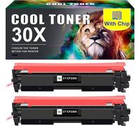 30X 2Er-Pack Cartouche Toner Compatible Pour Hp 30X Cf230X Toner 30A Cf230A Pour Imprimantes Laserjet Pro Mfp M227Fdw M203Dw M203Dn M203D M227Fdn M227Sdn M227D M227 M203 Noire