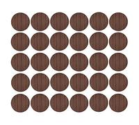 30x Cache vis adhésif autocollant diamètre 20mm bouchon trou meuble table chaise maison, bois marron chêne avec relief nervures