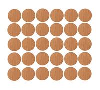 30x Cache vis adhésif autocollant diamètre 20mm bouchon trou meuble table chaise maison, bois marron érable