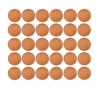 30x Cache vis adhésif autocollant diamètre 20mm bouchon trou meuble table chaise maison, bois pin foncé