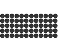 30x Cache vis adhésif Autocollant diamètre 20mm Bouchon Trou Meuble Table Chaise Maison, Noir (Lot de 2)