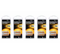 30x Duracell DA312 PR41 312 Piles Braun Sachet Original
