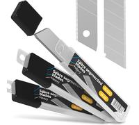 30x Instalguru Lames Segmentées 18 mm De Rechange Pour Cutter Couteau À Moquette Universel Lames De Découpe Acier Tranchant Solide Accessoire Atelier Bricolage Maison