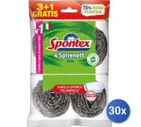 30X Lot Spontex Spirenett X 4 Éponge Inox Acier