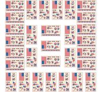 30x Tatouages Temporaires Du Drapeau De L'australie Pour Compétitions Internationales 2024 Euro Football Coupe Du Monde Autocollant Facial Imperméables Tatouage (États-Unis)