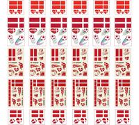 30x Tatouages Temporaires Du Drapeau De L'australie Pour Compétitions Internationales 2024 Euro Football Coupe Du Monde Autocollant Facial Imperméables Tatouage (Danemark)