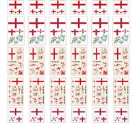 30x Tatouages Temporaires Du Drapeau De L'australie Pour Compétitions Internationales 2024 Euro Football Coupe Du Monde Autocollant Facial Imperméables Tatouage (Angleterre)