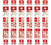 30x Tatouages Temporaires Du Drapeau De L'australie Pour Compétitions Internationales 2024 Euro Football Coupe Du Monde Autocollant Facial Imperméables Tatouage (Suisse)