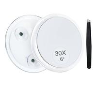 30X Ventouse pour Miroir de Maquillage grossissant Voyage sur Miroir de Douche pour l'épilation des Sourcils 15,2 cm