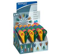 30x WESTCOTT E-2151S ciseaux Kids manche plastique couleur droit 13cm/5