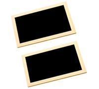 30x20cm Panneau Tableau Noir Mural Décoratif 2 Pièces en Bois | Simple Face, Effaçable, Portable et Léger, pour Notice, Signalétique Murale, Décoration Intérieure
