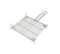 30x30 cm.-Double grille pour barbecue. Fil galvanisé et chromé. CE 1935/2004.Des mesures:- 25x25 cm.- 30x30 cm.- 35x35 cm.-