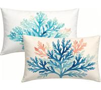 30x50 Lot de 4 Housses de Coussin Nordique Coussin Canape Simple, Lin Taie d'oreiller Impression Recto Verso avec Fermeture éClair Invisible, Decoration Maison pour Jardin Salon, Cadeau -LK2604759