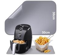 30x50cm Sous-couche réfractaire Tapis en fibre de verre silicone anti-feu pour plateau de table Tapis résistant à la chaleur pour friteuse à air machine à café micro-ondes Antidérapant imperméable