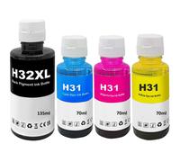 31 32XL Encre Compatible avec HP31 32XL Bouteille d'encre Multipack pour Smar...
