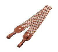 31.5" Sangle de Sac pour Sacs à Main à bandoulière Sangle de Sac pour Femmes Bretelles de Sac à Main bandoulière de Remplacement Clous en Or Grille Marron