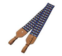 31.5" Sangle de Sac pour Sacs à Main à bandoulière Sangle de Sac pour Femmes Bretelles de Sac à Main bandoulière de Remplacement Clou en Argent Grille Bleu