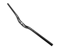 31.8mm Guidon VTT Cintre Velo Extra Long 580-760mm 3K Carbon Fiber Bicycle Riser Bar Guidon De Vélo De Montagne De Route (Color : Gray, Size : 760mm)