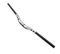 31.8mm Guidon VTT Cintre Velo Extra Long 580-760mm 3K Carbon Fiber Bicycle Riser Bar Guidon De Vélo De Montagne De Route (Color : White, Size : 760mm)