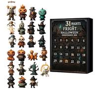 31 Nuits D'Effroi - Coffret Compte À Rebours Halloween Avec Figurines, Calendrier De L'Avent Halloween 2025, Poupées Effrayantes Figurines D'Horreur À Collectionner