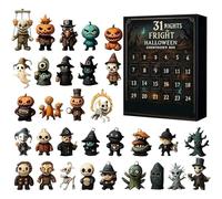 31 Nuits D'effroi, Coffret de L'avent Halloween 2025 avec Figurines, Calendrier de L'avent Halloween, Poupées D'horreur À Collectionner, Mini-ornements Et Breloques À Suspendre 7 days