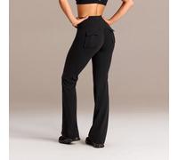 31" Pantalon FeatherFit™-Sculpt Lift & Flow Flare à compression élevée avec coutures sculptantes pour le fessier et poches cargo. Convient pour l'entraînement, la course, la gym et les activités fitne