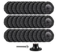 31 PCS 2 Pouces Changement Rapide Disques De Bande Facile Pour Les Perceuses Roue De Bande Avec 1/4 "Disques De Broyage,Black