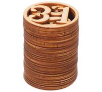 31 Pièces en Bois Numérotées 1 à 30, Décoratives, Peintables | Découpes Brutes, Assemblage Créatif, Usage Pédagogique et Ludique, pour Garçon et Filles, Événements Festifs