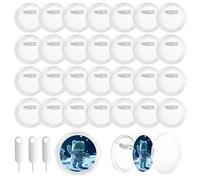 31 Pièces Faire Ses Badges Personnalisés, 60mm Badge à Épingle Acrylique, Machine à Boutons Badge Rond Transparent avec épingle pour DIY Bricolage Badges à Boutons, avec 3 Outils de Retrait
