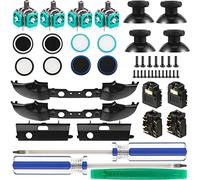 31 Pièces Kit de Contrôleur de Remplacement de Jeu, Prises de Pouce, Joystick, Déclencheurs de Bumpers LB RB, Boutons Abxy, Port de Prise Casque, Tournevis Compatible avec Xbox ONE S 1708