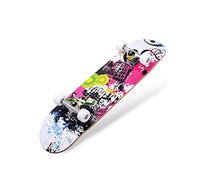 31 Pouces, Planche À roulettes pour Enfants, Planche À roulettes pour Adultes, Skateboard Débutant, Planche À roulettes Complètes, Version De Standard Double du Pont Double, Convient Aux Garçons, Aux