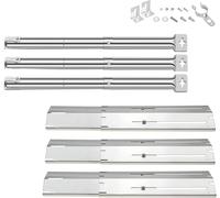 31 To 44cm Universel Réglable Brûleurs De Gril, Tubes Croisés, 30 To 53cm Plaque De Diffuseur De Chaleur Pour Landmann, Tepro, Taino, Enders Gasgrill, Gasgrill Ersatzteile Lot De 3