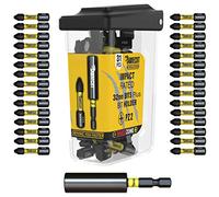 31 x SabreCut SCRPZ23231B Porte-embouts à percussion 32mm PZ2 et 60mm Jeu d'embouts de tournevis à percussion magnétique Pozi Pozidriv à extrémité unique Compatible avec Dewalt Bosch Makita et autres