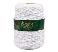 310 mètres corde macramé 3 mm mélange de coton fabriqué en Italie disponible en 18 couleurs (Blanc)