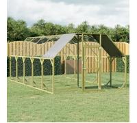 Poulailler Cage à Poulets Enclos Extérieur 268x200x190 cm Bois Pin Massif vidaXL