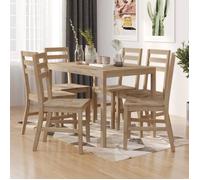 Ensemble de salle à manger 5 pcs Bois d'acacia solide chaise en bois vidaXL