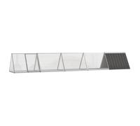 vidaXL Clapier 3106448 Anthracite Acier galvanisé 504,5x80,5x71 cm